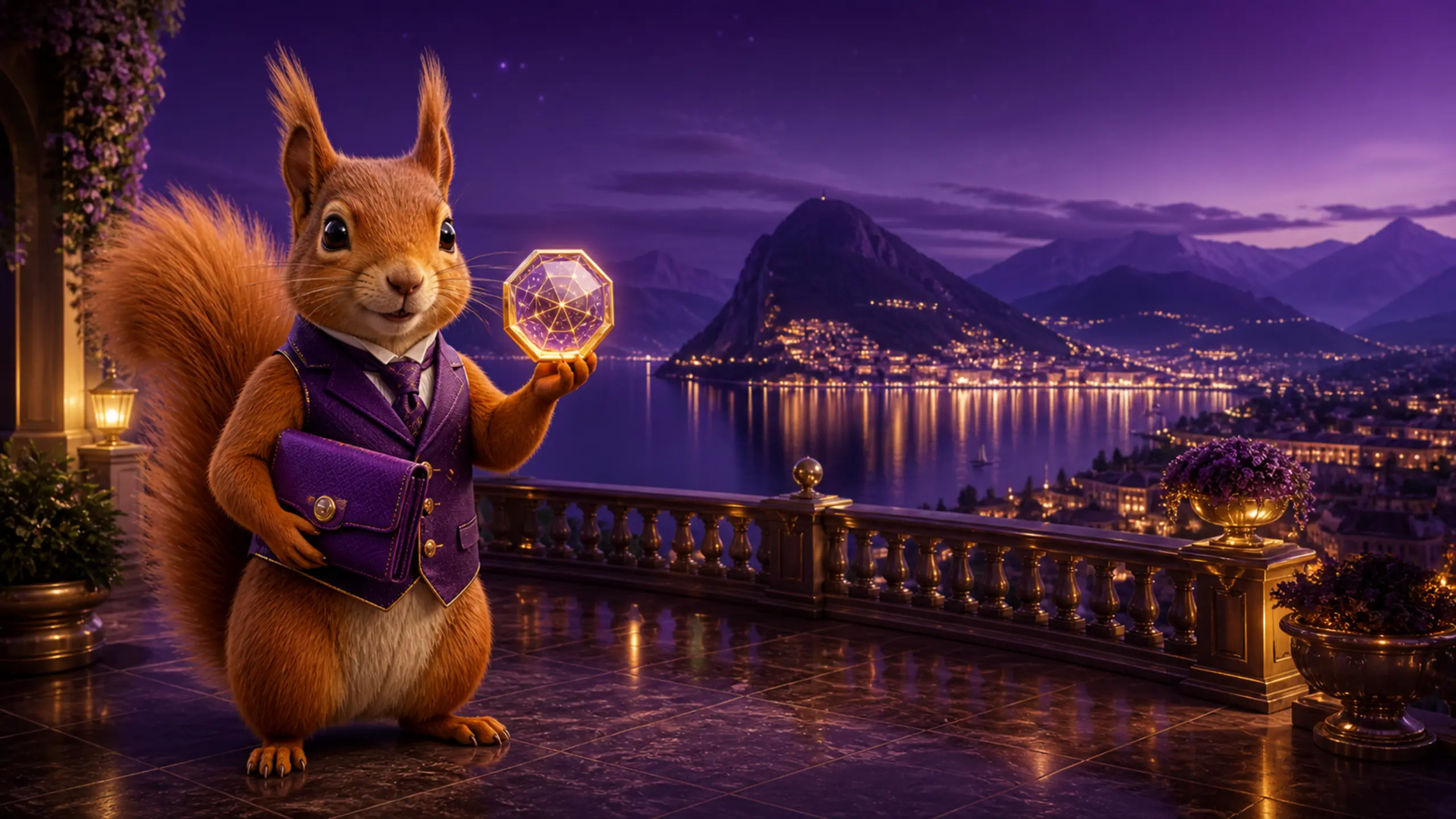 Eichhörnchen präsentiert den Krypto-Bonus über Lugano