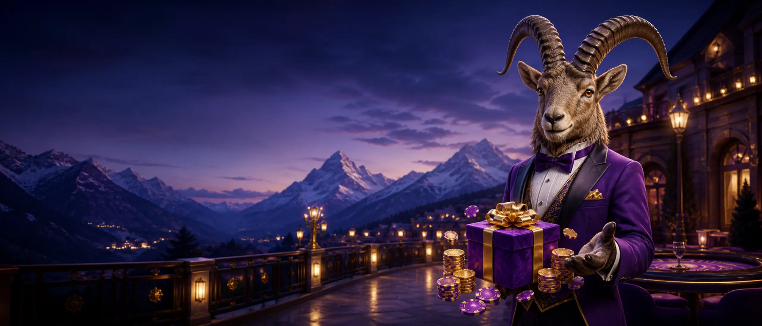 Alpensteinbock präsentiert Casino-Boni vor der Jungfrau-Region