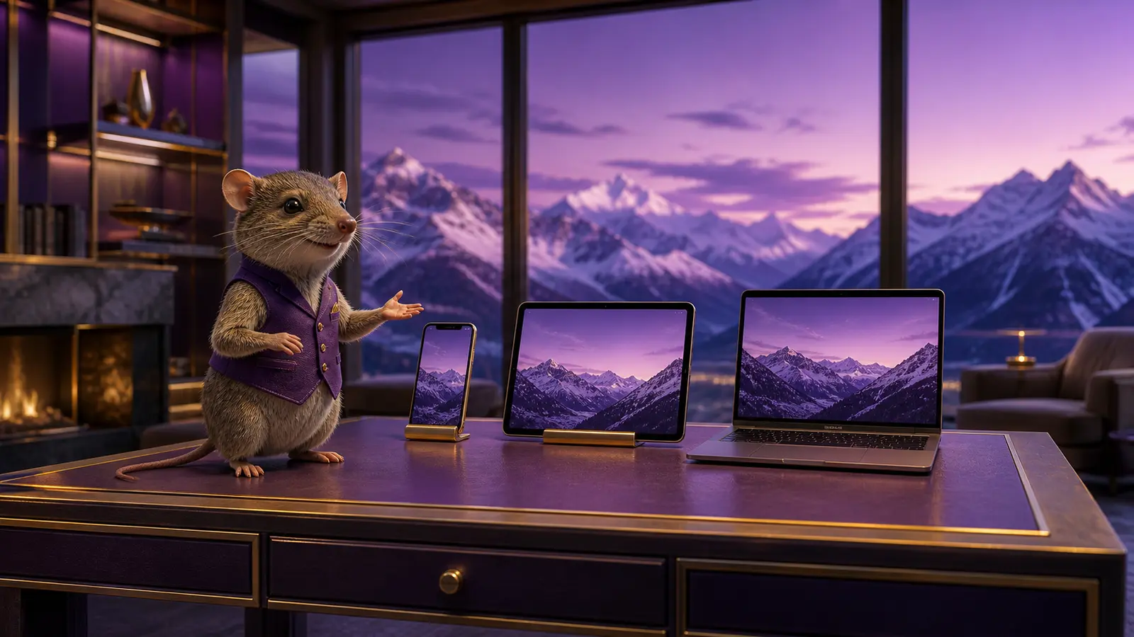 Alpenspitzmaus präsentiert kompatible Geräte in den Schweizer Alpen